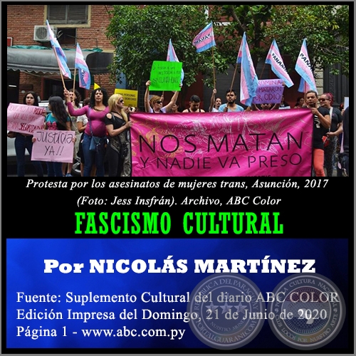 FASCISMO CULTURAL - Por NICOLS MARTNEZ - Domingo, 21 de Junio de 2020